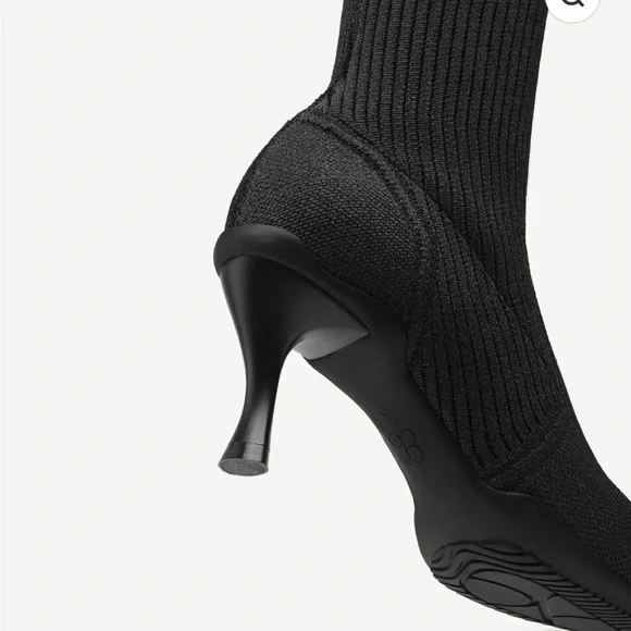 Cosy Island Black Knee-High Boots | Kitten Heel | Waterproof - Picture 3 of 9